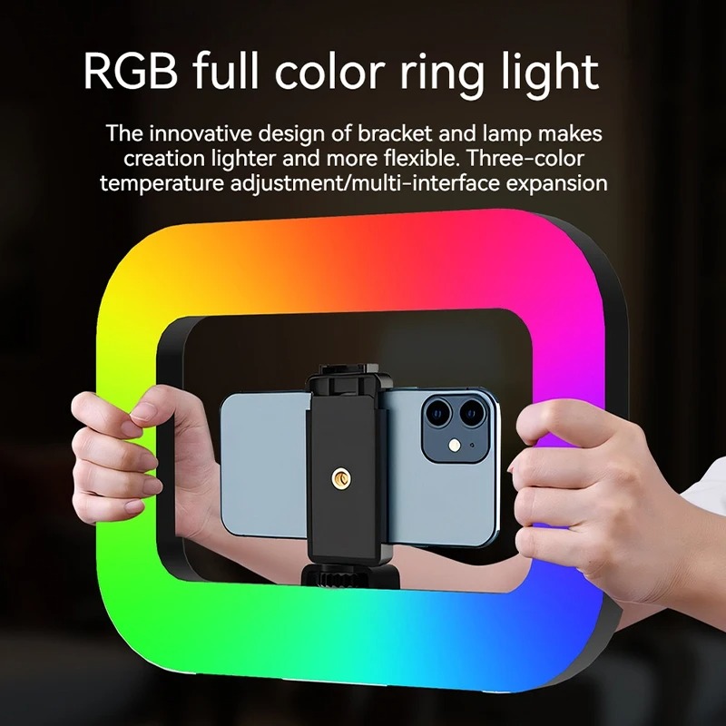 Photography Lighting Handheld - RGB Handheld Ring Fill Light Draagbare