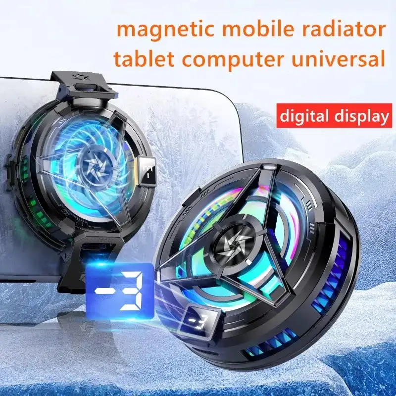 Photography Lighting Game - Magnetische halfgeleider telefoonkoeler met RGB-verlichting, snelle