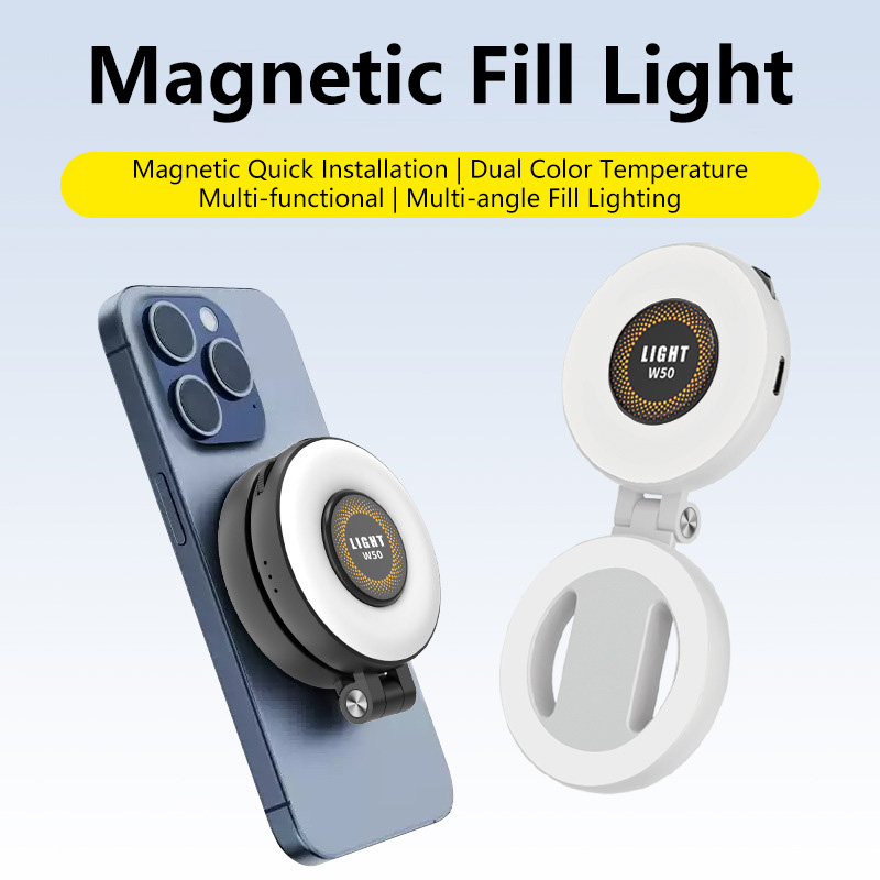 Photography Lighting Brands - Draagbare LED-videolamp met magnetische bevestiging, instelbare