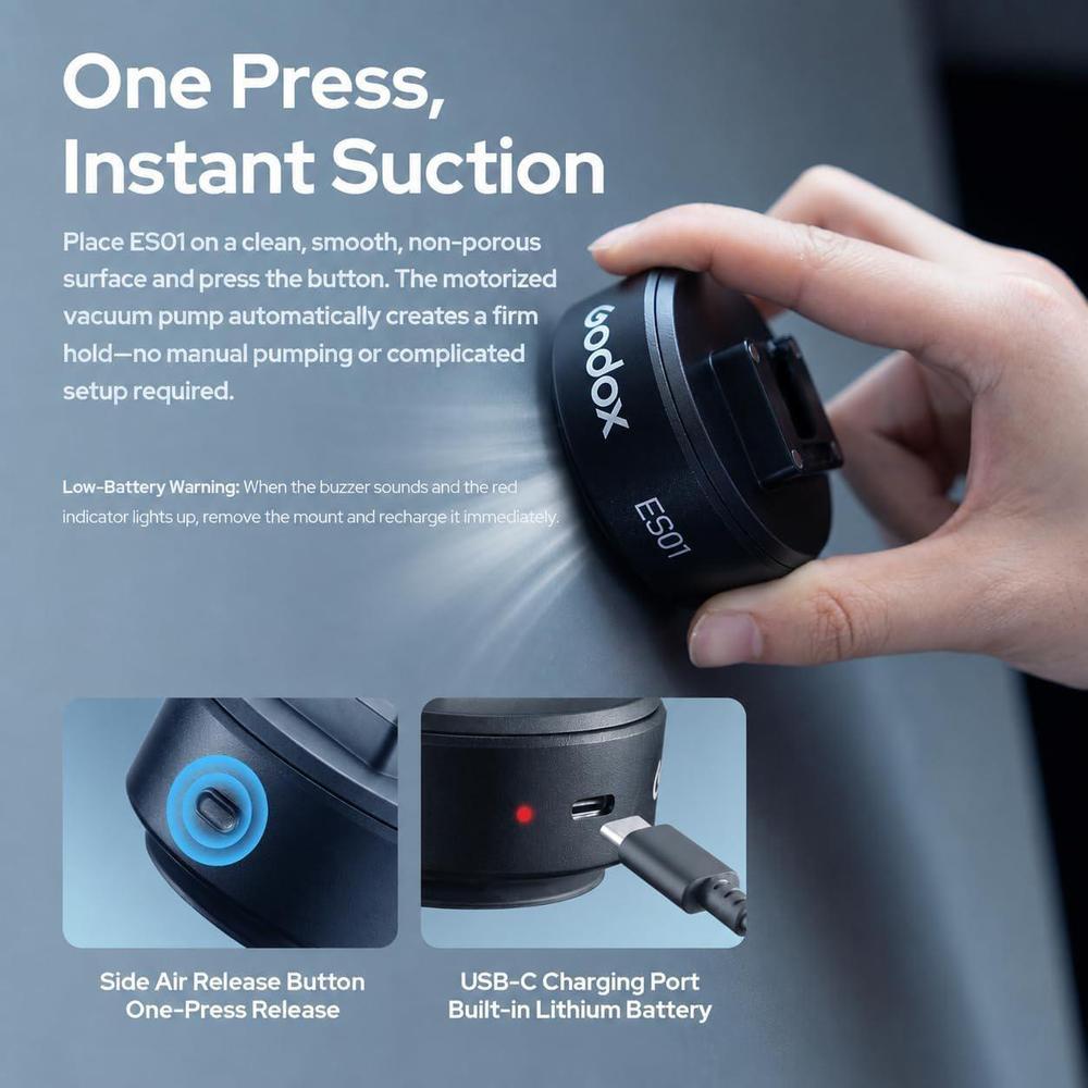 Godox ES01 Gemotoriseerde Vacu - Photography Lighting Description recensie en prijs