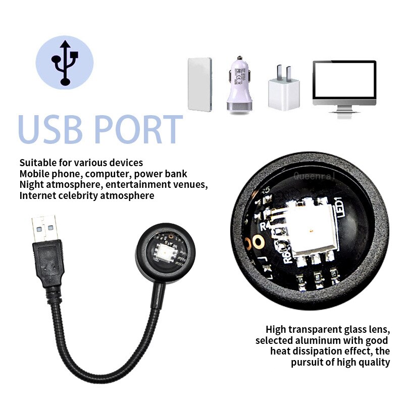 USB LED zonsondergang licht mo - Photography Mobile Lighting recensie en prijs